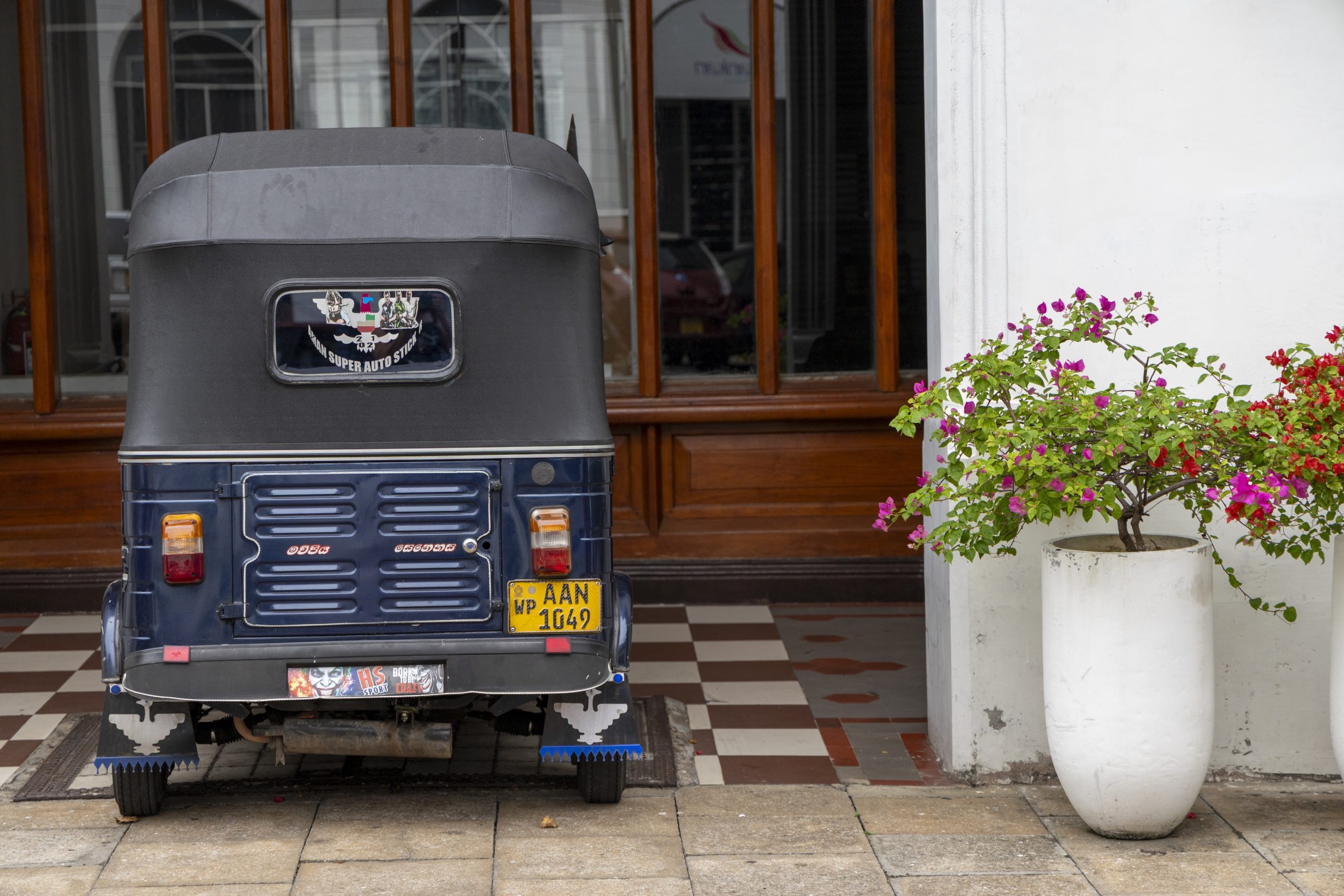 straatbeeld in Colombo Sri Lanka