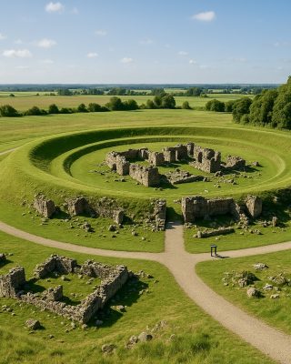 Ringfort Denemarken met ruine